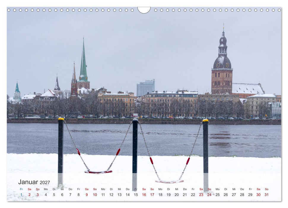 Riga - Paris des Ostens (CALVENDO Wandkalender 2027)