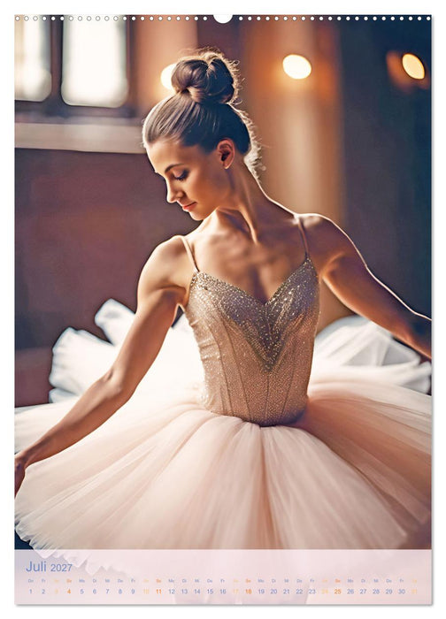 Mit Tutu und Spitzenschuhen Impressionen aus dem Ballett (CALVENDO Premium Wandkalender 2027)