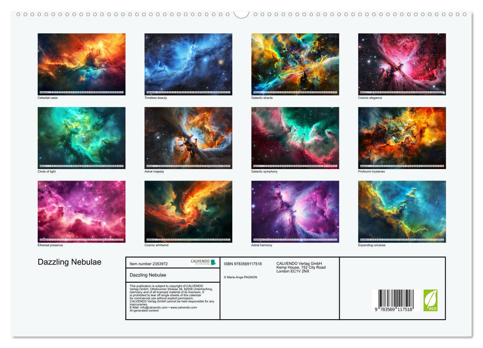 Dazzling Nebulae (CALVENDO Premium-Calendar 2027)