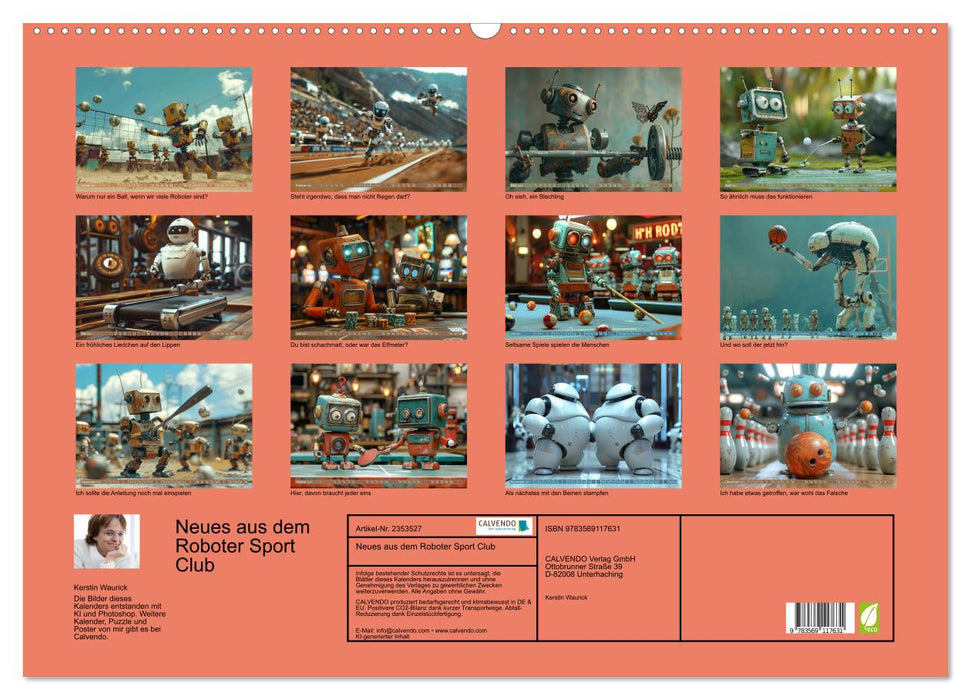 Neues aus dem Roboter Sport Club (CALVENDO Wandkalender 2027)