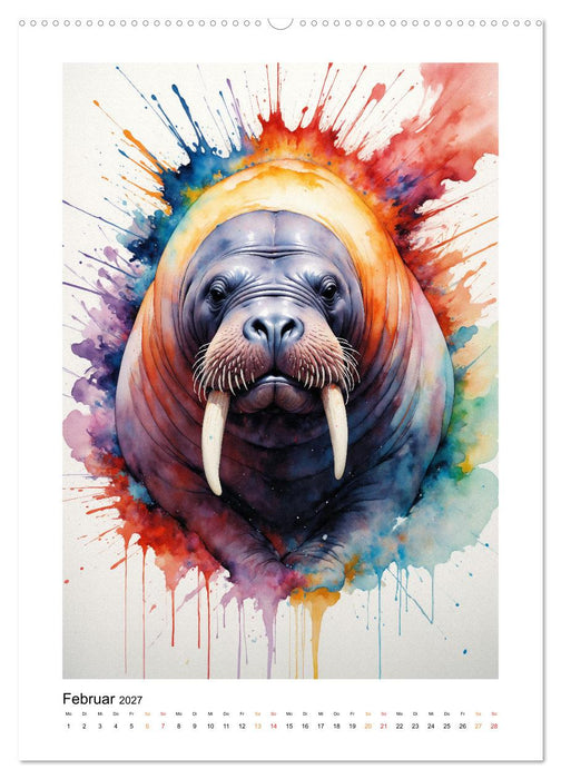 Fantastische Tierwelt: Farbenspiel und Eleganz (CALVENDO Wandkalender 2027)