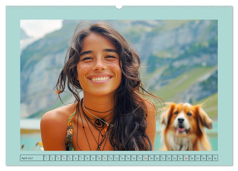 Almwiesenmärchen. Zauberhafte Frauen und gute Laune in den Bergen (CALVENDO Wandkalender 2027)