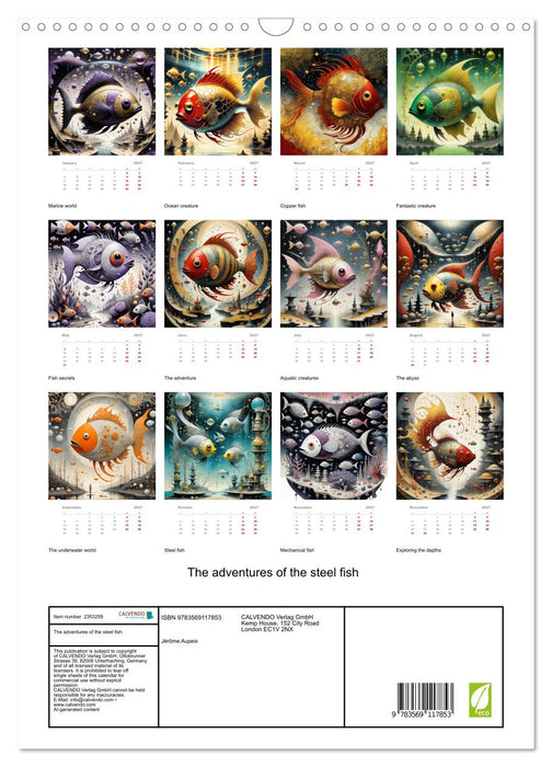 The adventures of the steel fish (CALVENDO Monthly Calendar 2027)
