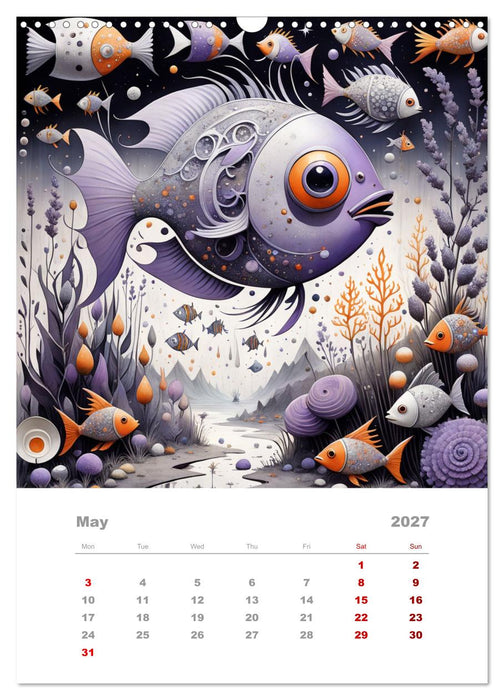 The adventures of the steel fish (CALVENDO Monthly Calendar 2027)