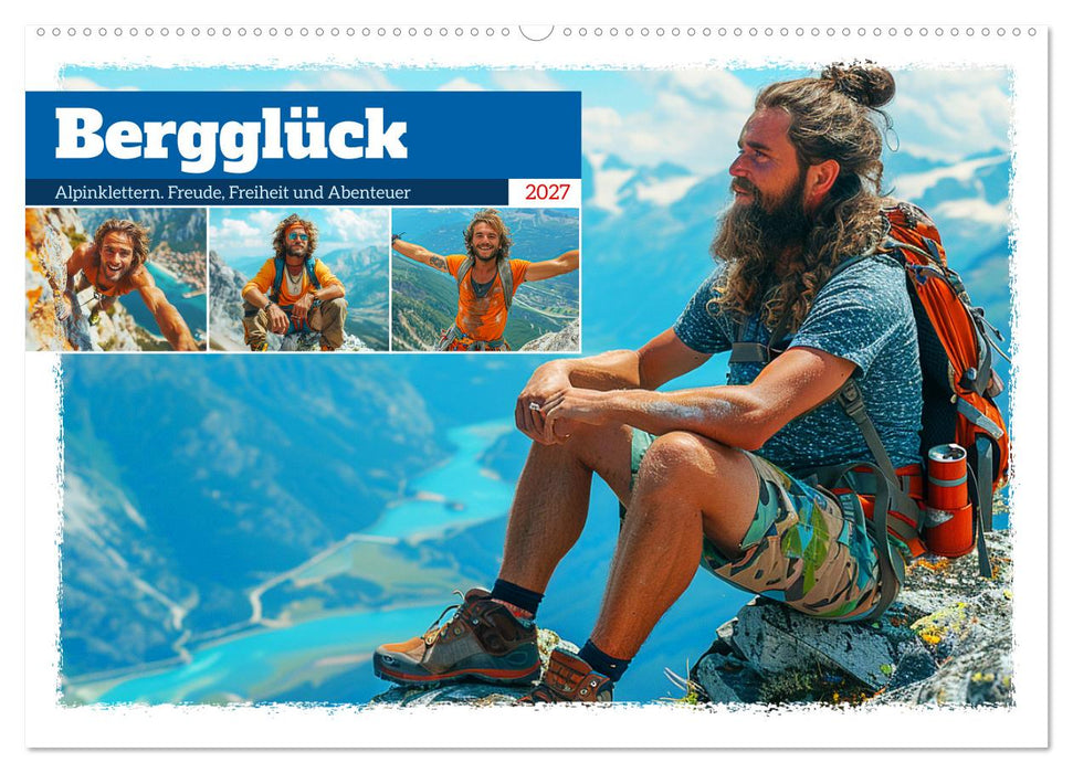 Bergglück. Alpinklettern. Freude, Freiheit und Abenteuer (CALVENDO Wandkalender 2027)