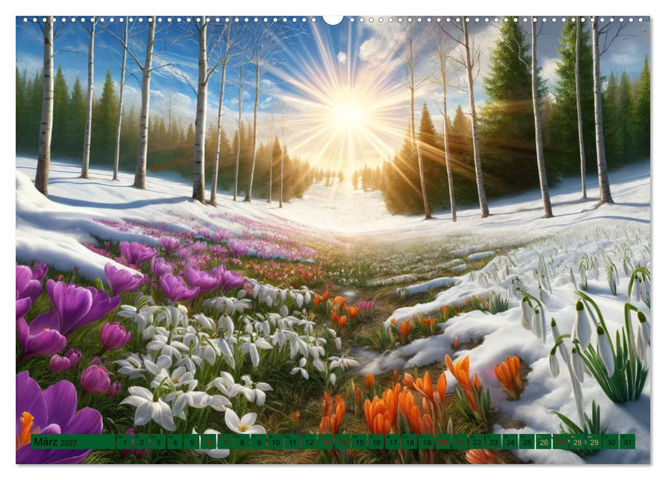 Jahreszeitenwunder: Ein Jahr in Bildern (CALVENDO Premium Wandkalender 2027)