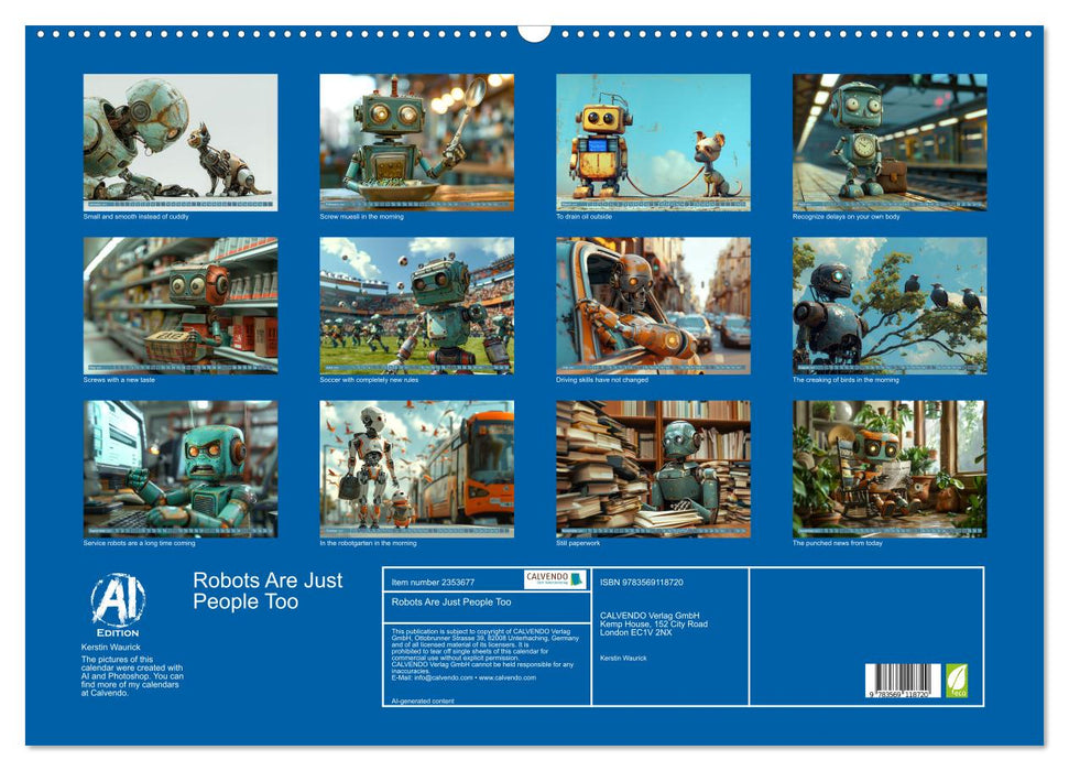 Robots Are Just People Too (CALVENDO Monthly Calendar 2027)
