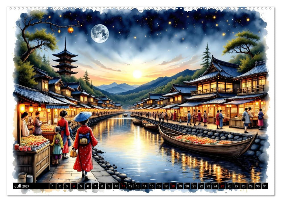 Japans Seele im Jahreslauf (CALVENDO Premium Wandkalender 2027)