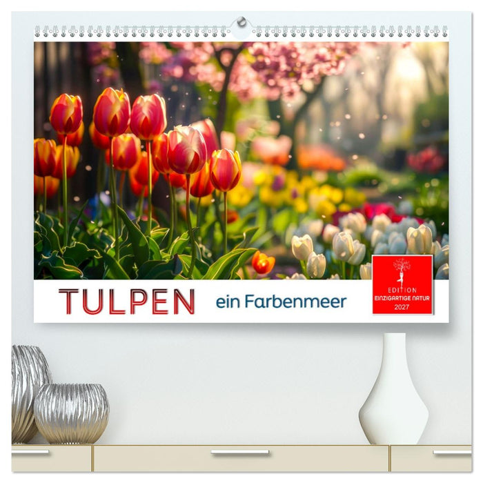 Tulpen - ein Farbenmeer (CALVENDO Premium Wandkalender 2027)