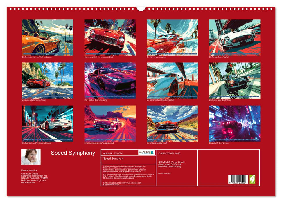 Speed Symphony (CALVENDO Wandkalender 2027)