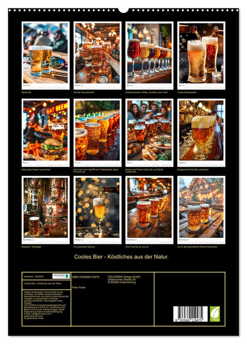 Cooles Bier - Köstliches aus der Natur. (CALVENDO Premium Wandkalender 2027)