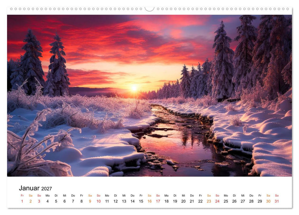 Natur im Jahr (CALVENDO Premium Wandkalender 2027)