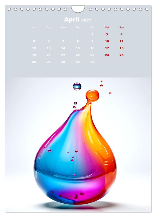 The symphony of drops (CALVENDO Monthly Calendar 2027)