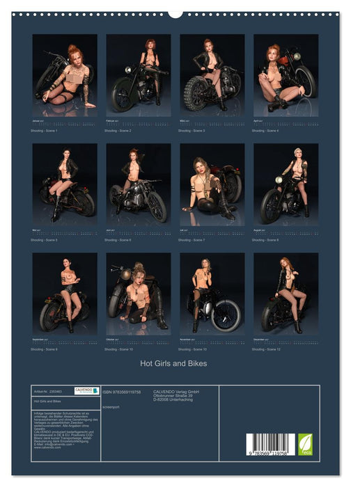 Hot Girls and Bikes (CALVENDO Premium Wandkalender 2027)
