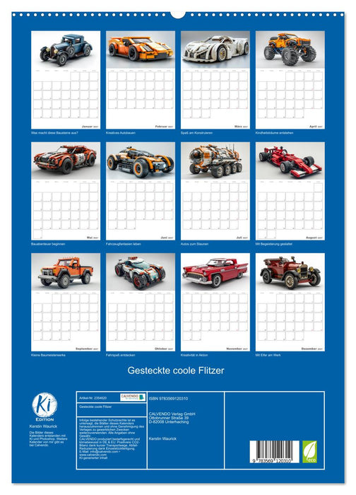 Gesteckte coole Flitzer (CALVENDO Premium Wandkalender 2027)