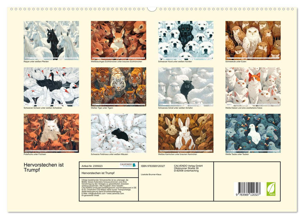Hervorstechen ist Trumpf (CALVENDO Premium Wandkalender 2027)