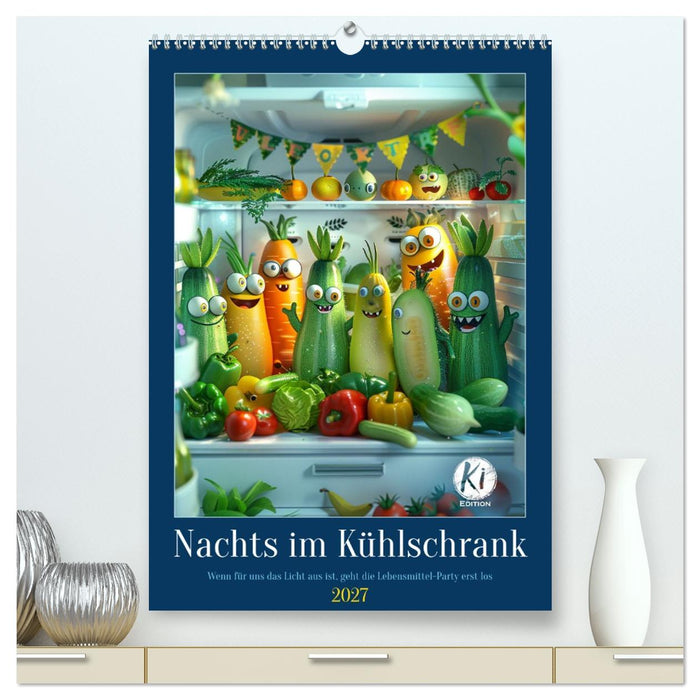 Nachts im Kühlschrank (CALVENDO Premium Wandkalender 2027)