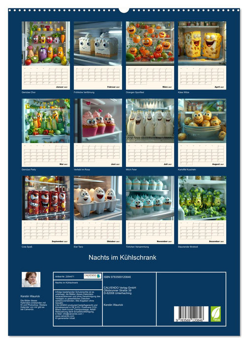 Nachts im Kühlschrank (CALVENDO Premium Wandkalender 2027)