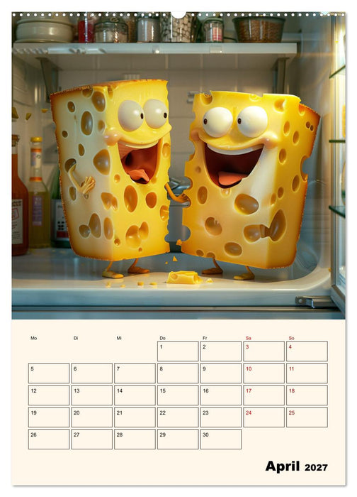 Nachts im Kühlschrank (CALVENDO Premium Wandkalender 2027)