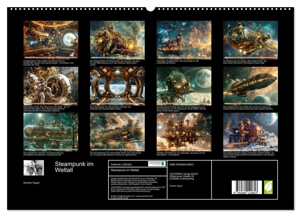 Steampunk im Weltall (CALVENDO Premium Wandkalender 2027)