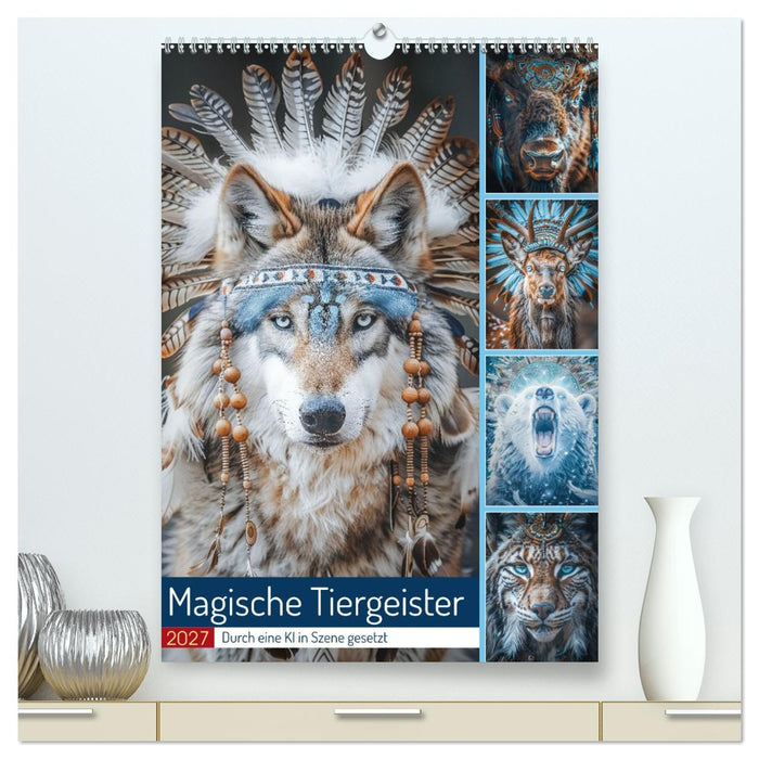 Magische Tiergeister (CALVENDO Premium Wandkalender 2027)