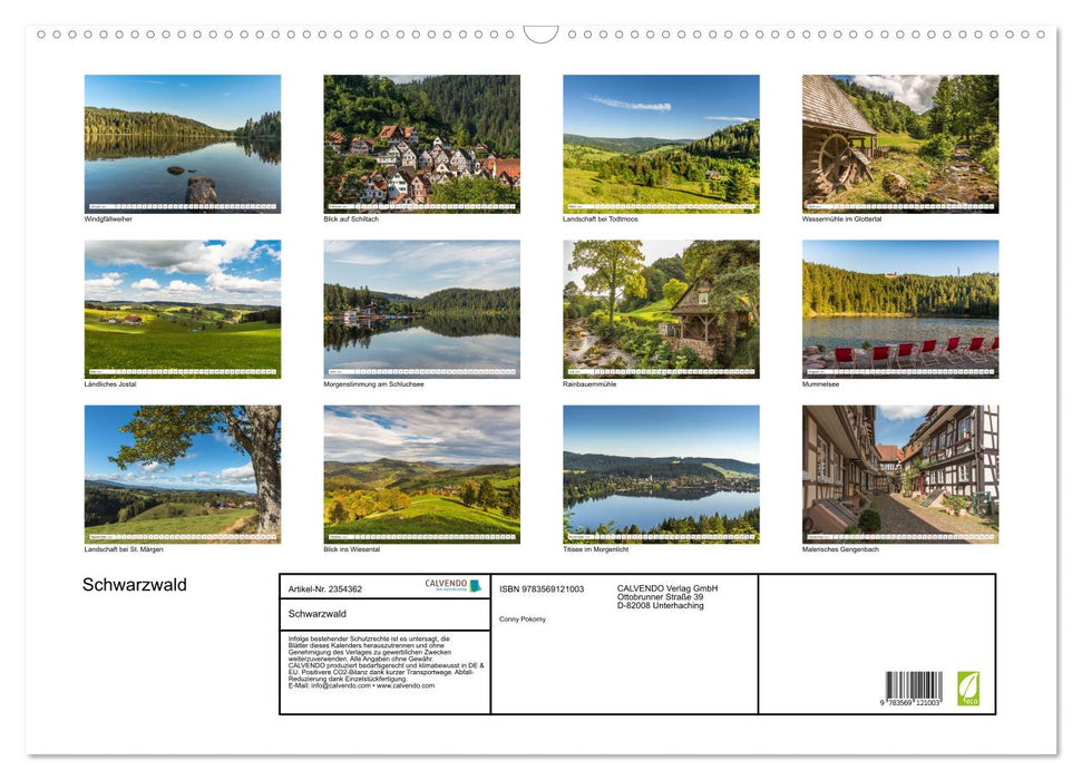 Schwarzwald (CALVENDO Wandkalender 2027)