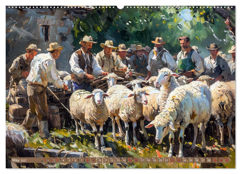 Life on a Farm in Old America (CALVENDO Monthly Calendar 2027)