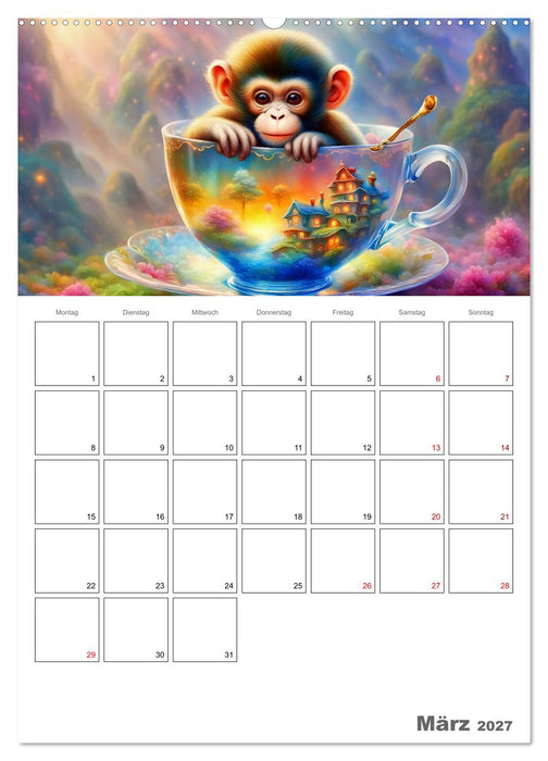 Tierische Kaffee Gesellschaft (CALVENDO Wandkalender 2027)