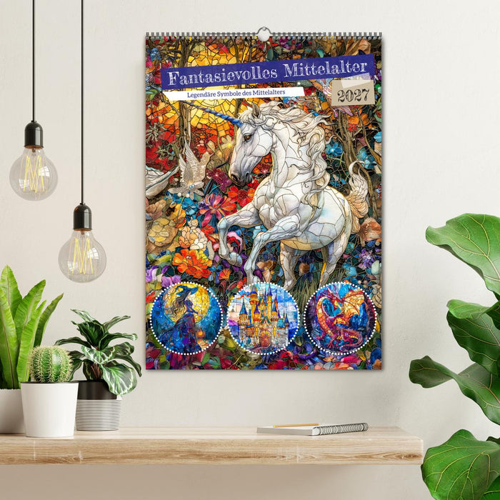 Fantasievolles Mittelalter - Legendäre Symbole des Mittelalters (CALVENDO Wandkalender 2027)