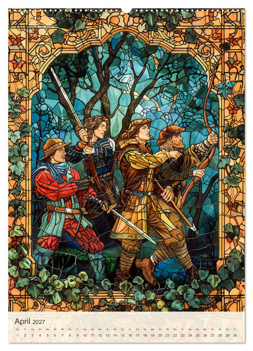 Fantasievolles Mittelalter - Legendäre Symbole des Mittelalters (CALVENDO Wandkalender 2027)