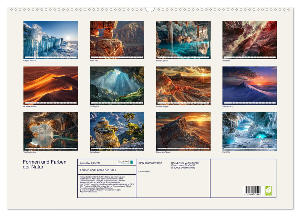 Formen und Farben der Natur (CALVENDO Wandkalender 2027)