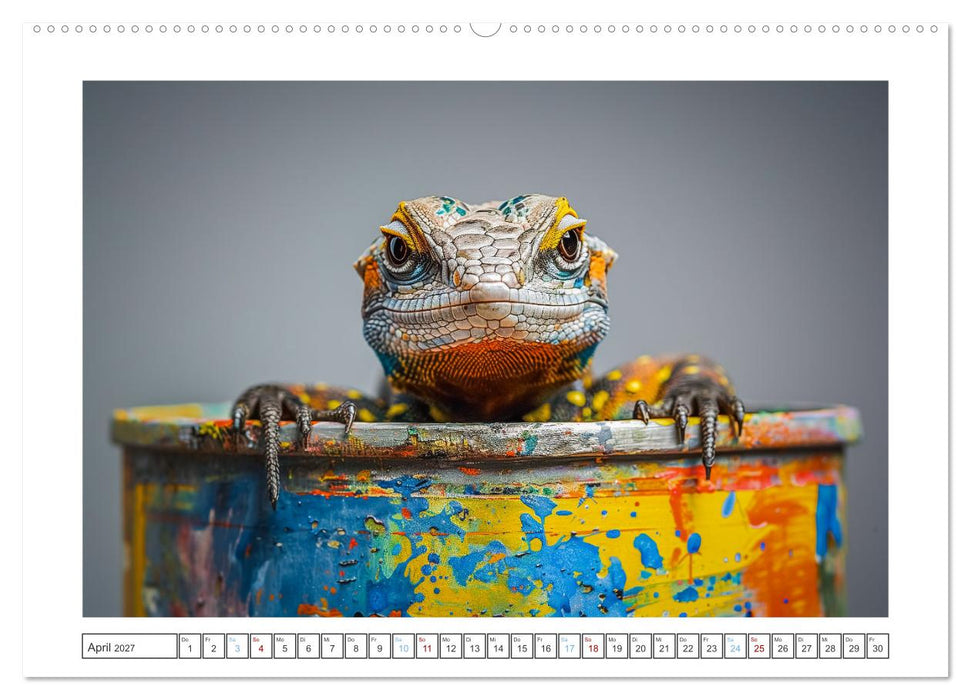 Kleine Echsen haben Spass (CALVENDO Premium Wandkalender 2027)