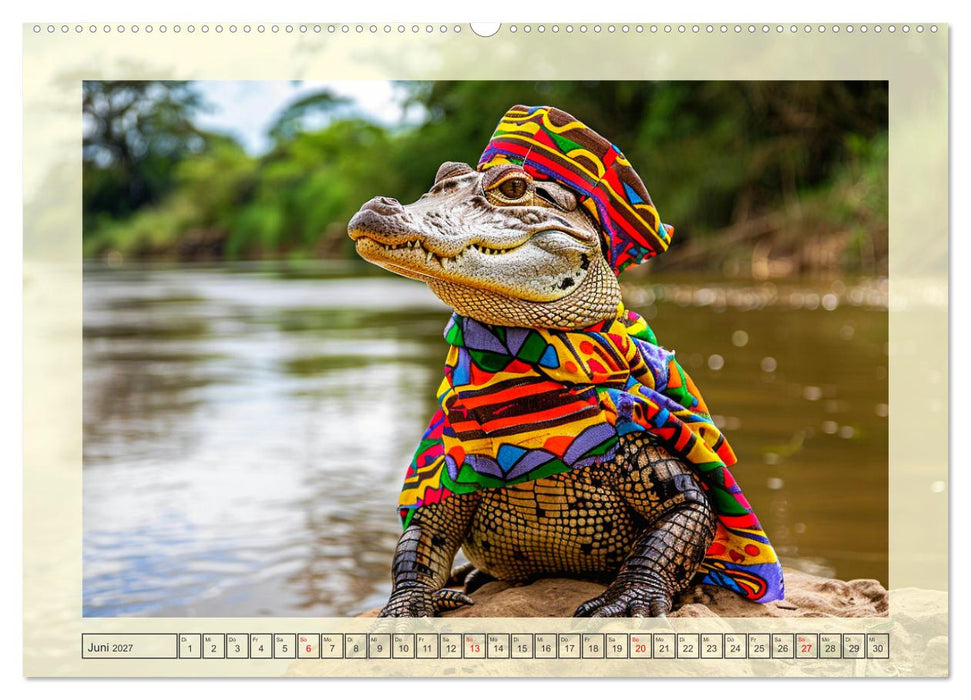 Reptilien-Fashion. Im Rampenlicht der Wildnis (CALVENDO Wandkalender 2027)
