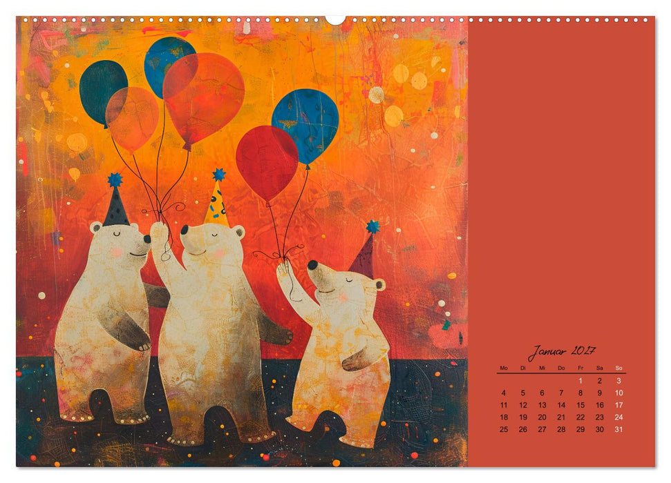 Wenn Tiere feiern (CALVENDO Premium Wandkalender 2027)