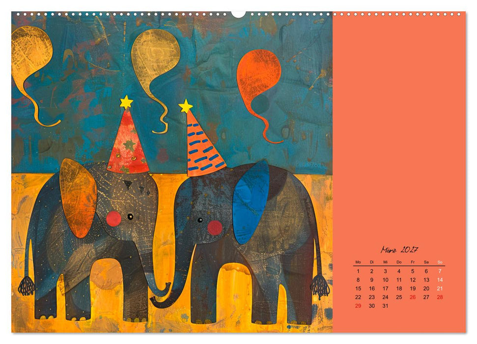 Wenn Tiere feiern (CALVENDO Premium Wandkalender 2027)