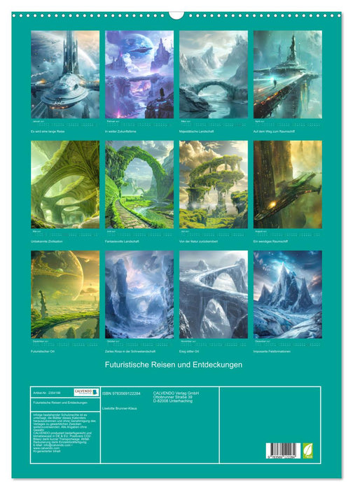 Futuristische Reisen und Entdeckungen (CALVENDO Wandkalender 2027)