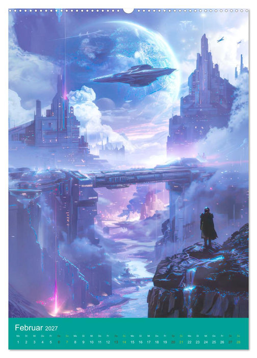 Futuristische Reisen und Entdeckungen (CALVENDO Wandkalender 2027)