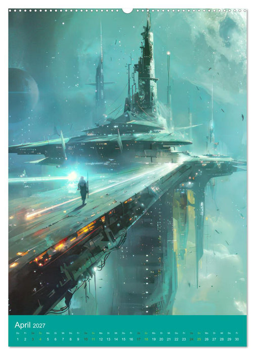 Futuristische Reisen und Entdeckungen (CALVENDO Wandkalender 2027)