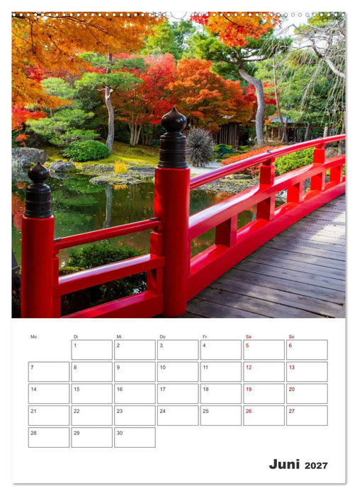 Herbst im japanischen Garten (CALVENDO Wandkalender 2027)