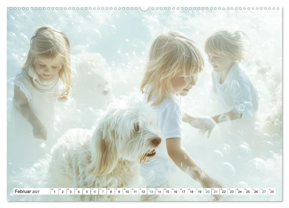 Doppelbelichtung in luftig leichten KI-Bildern (CALVENDO Premium Wandkalender 2027)