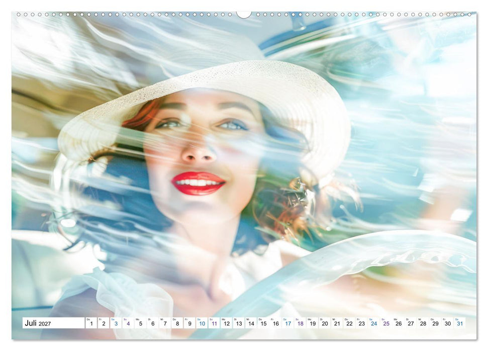 Doppelbelichtung in luftig leichten KI-Bildern (CALVENDO Premium Wandkalender 2027)