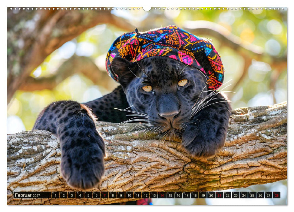 Savannen-Style. Stilvoller Raubkatzen-Chic (CALVENDO Wandkalender 2027)