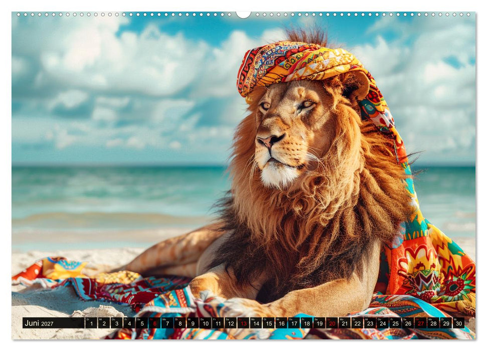 Savannen-Style. Stilvoller Raubkatzen-Chic (CALVENDO Wandkalender 2027)