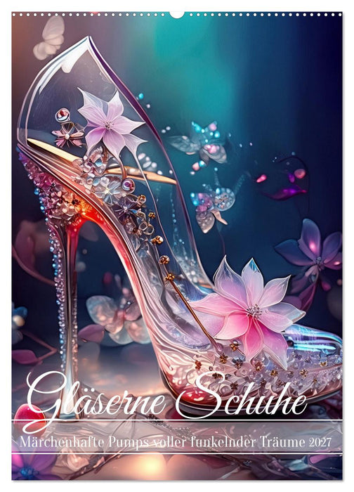 Gläserne Schuhe - Märchenhafte Pumps voller funkelnder Träume (CALVENDO Wandkalender 2027)