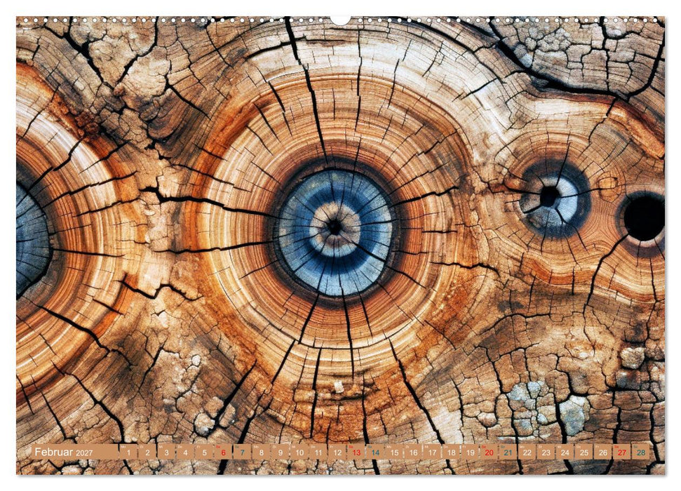 Faszination HOLZ - Strukturen (CALVENDO Premium Wandkalender 2027)