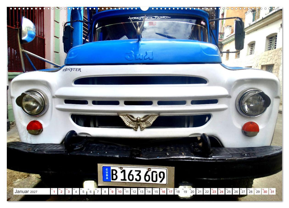 LKW Oldtimer der UdSSR - Sowjetische Lastkraftwagen in Kuba (CALVENDO Premium Wandkalender 2027)