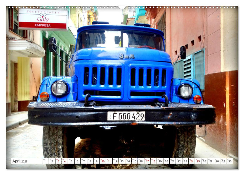 LKW Oldtimer der UdSSR - Sowjetische Lastkraftwagen in Kuba (CALVENDO Premium Wandkalender 2027)