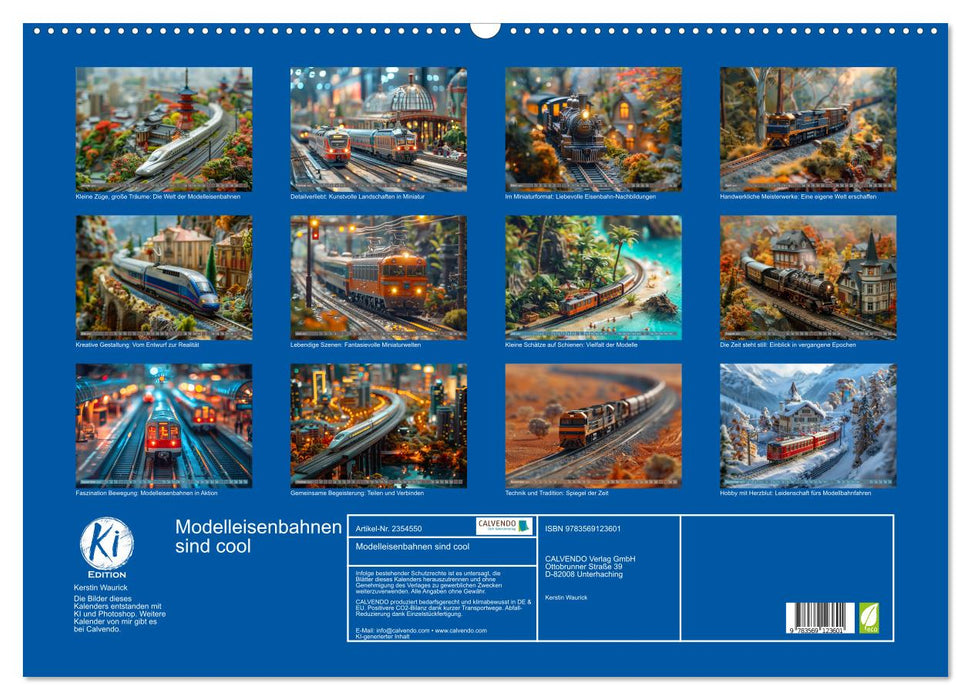 Modelleisenbahnen sind cool (CALVENDO Wandkalender 2027)