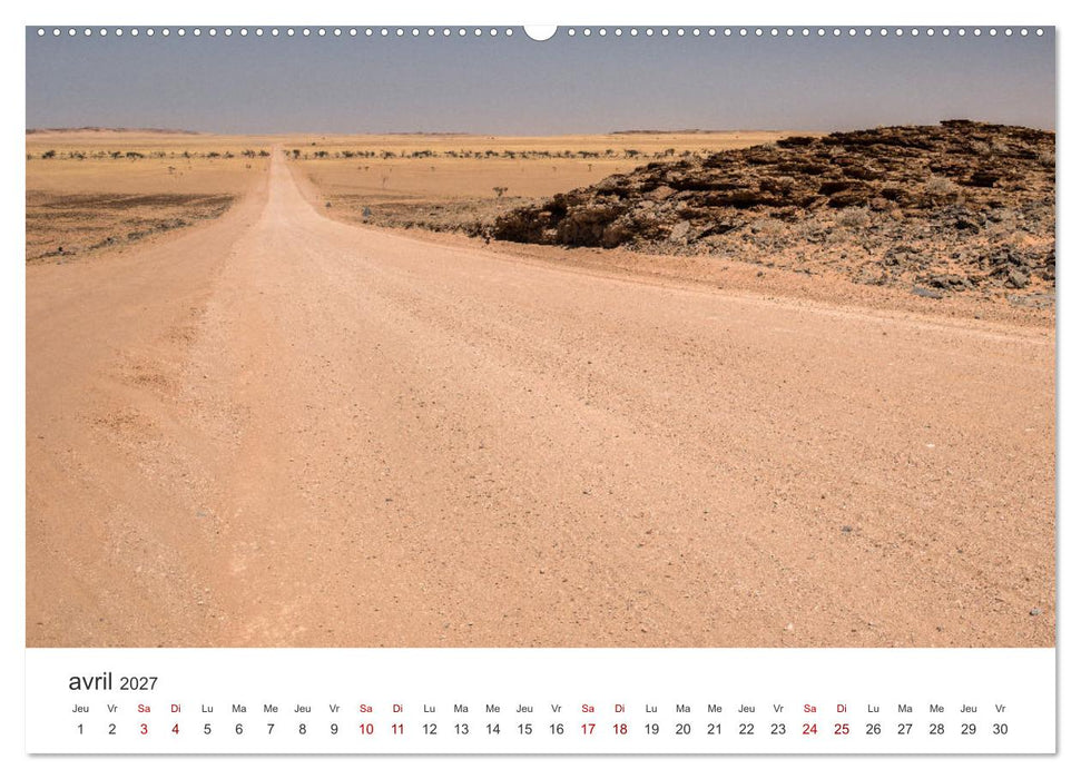 Desért namibien (CALVENDO Calendrier mensuel 2027)