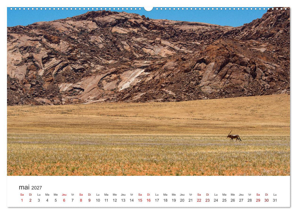 Desért namibien (CALVENDO Calendrier mensuel 2027)